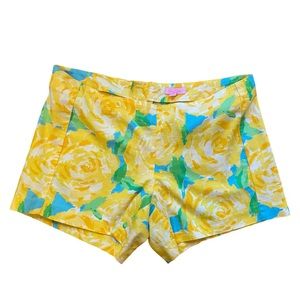 Lily Pulitzer Yellow Rose Shorts